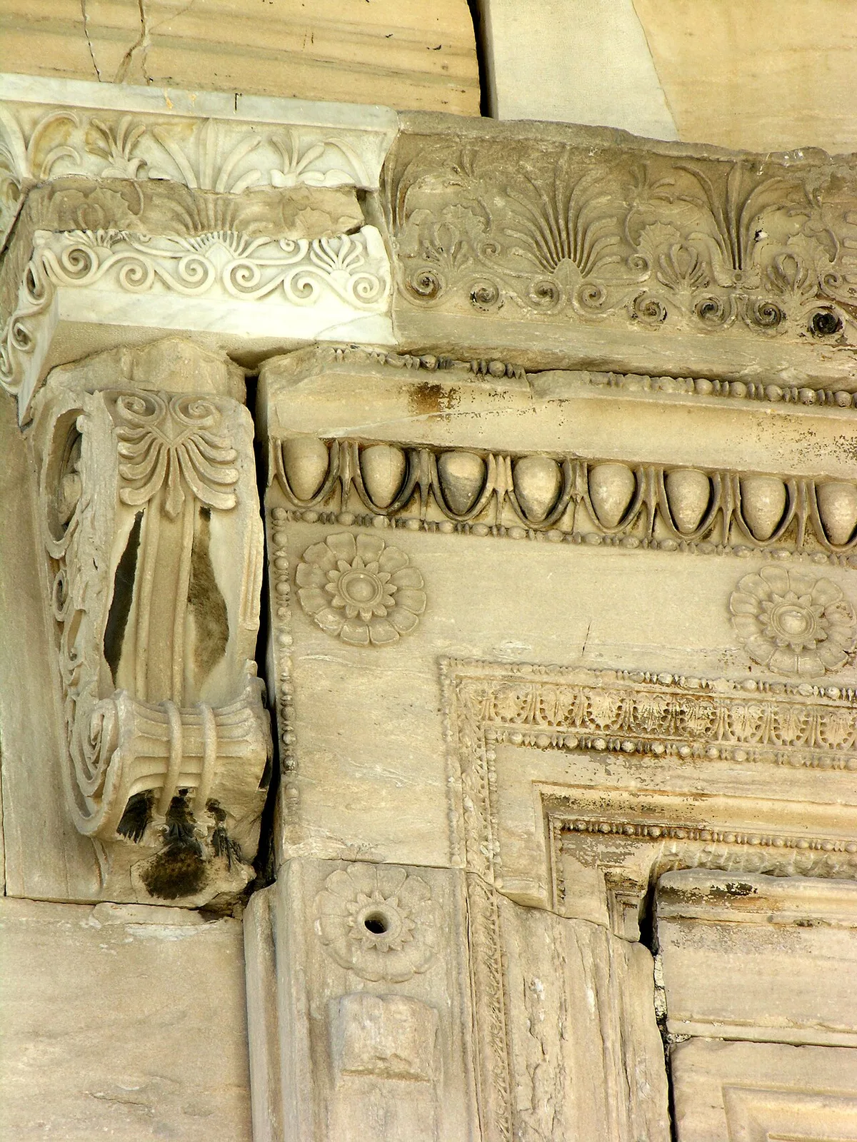 The north porch and Ionic columns of the Erechtheion